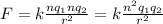 F=k \frac{ nq_{1} nq_{2} }{ r^{2} } = k\frac{ n^{2} q_{1} q_{2} }{ r^{2} }