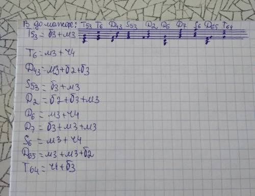 Обьясните как строятся данные аккорды и их состав в до ! t5/3 t6 d4/3 s5/3 d5/3 d2 d6 d7 s6 d6/5 t6/