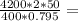 \frac{4200*2*50}{400*0.795}=