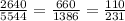 \frac{2640}{5544} = \frac{660}{1386} = \frac{110}{231}