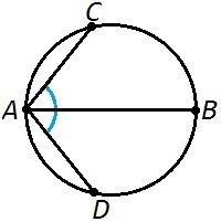 Вокружность с центром о проведён диаметр ab и хорды ac и ad так что угол bас равен углу ваd докажите
