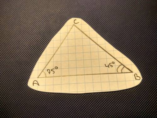 Желательно ! постройте треугольник аbc со стороной ab=6см, угол abc=45град., угол bac= 75 градусов !