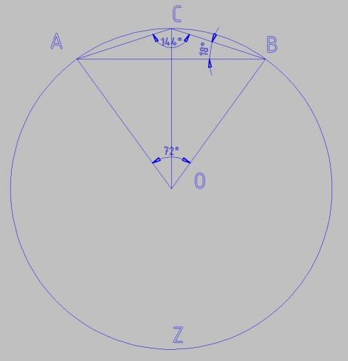 Радіус oc перпендикулярний до хорди ab. знайдіть кут aob, якщо кут abc = 18°