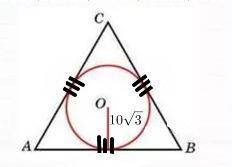 Радиус окружности вписанной в равносторонний треугольник равен 10 корень 3. найдите длину стороны эт
