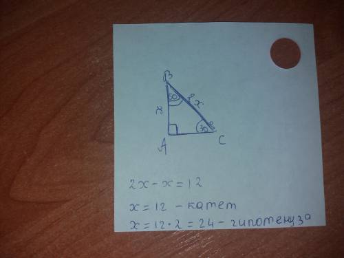 Один из углов прямоугольного треугольника равен 60 , а разность гипотенузы и меньшего катета равна 1