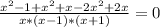 \frac{x^{2}-1 +x^{2}+x-2x^{2}+2x}{x*(x-1)*(x+1)}=0