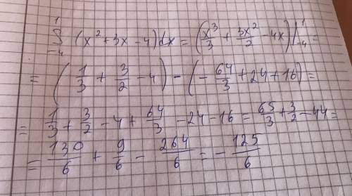 Вычислить площадь плоской фигуры, ограниченной у=х^2+4х и у=х+4