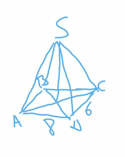 Основанием пирамиды является прямоугольник со сторонами 6 и 8, а основание высоты пирамиды является