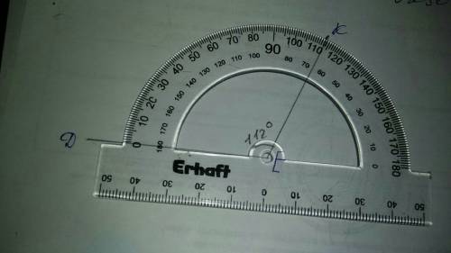 Постройте треугольник dke такой что угол ked=112 измерьте два других угла этого треугольника