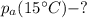 p_{a}(15^{\circ}C) - ?