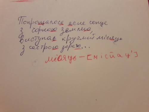 Попрощалося ясне сонце з чорною землею, виступаэ ясний круглий мiсяць з сестрою за сонцем хмаронька