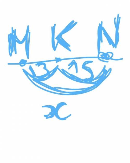 Точки m,n и k лежат на одной прямой. известно, что mk=13 см, nk=15 см. какой может быть длина отрезк