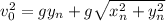 v_0^2=gy_n+g\sqrt{x_n^2+y_n^2}