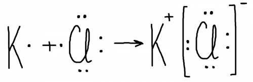 Запишите схемы образования связей для веществ состав которых отображают формулами kcl и cl2