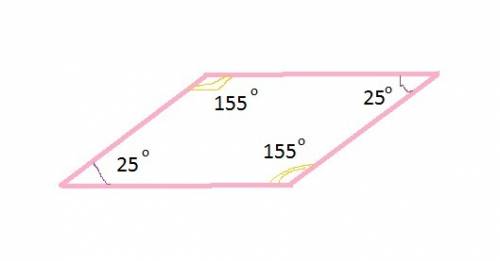 Найдите углы параллелограмма, если его два угла относятся 5: 31