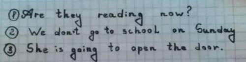 Составь из предложенных слов предложения . 1 . are now they reading ? 2. go sunday don't to school w