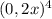 (0,2x)^{4}