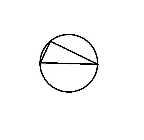 Расстояния от точки окружности до концов ег диаметра равны 20 и 26 см найдите радиус окружности
