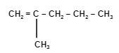 Структурна формула 2-метилпепт-1-ен