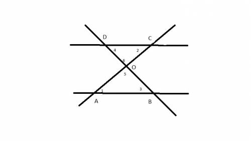 Прямая cdma параллельна к ab и пересекает угол boa так , что точки o, b, d лежат на одной прямой , и