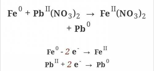 Fe + pb(no3)2 = fe(no3)2 +pb полное и сокращённое ионное уравнение
