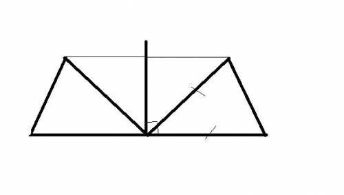 Нарисуйте фигуру, которая получается при вращении равнобедренного треугольника вокруг прямой, перпен