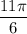 \dfrac{11\pi}{6}