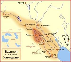 Какие территории завоевал хамурапапи