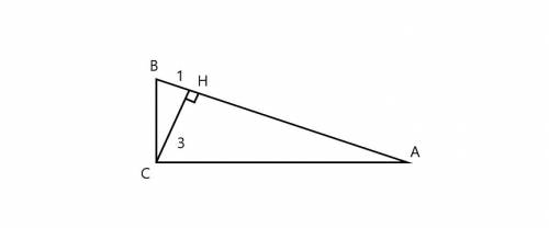 Впрямоугольном треугольнике abc с прямым углом при вершине c высота ch=3, bh=1. найдите площадь треу