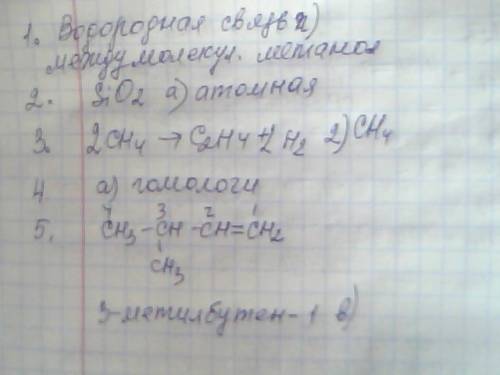 1.вещество между молекулами которого существует водородная связь: а)хлорид натрия б)этан в)водород г