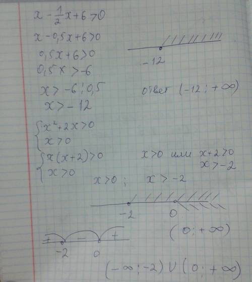 Решить, ! 2. решите неравенство,используя метод интервалов б) x-1/2x+6 > 0 3. решите систему нера