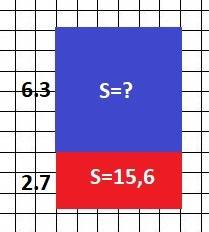 Площадь прямоугольника шириной 2,7 м равна 15,6 м.какую площадь имеет прямоугольник такой же длины,е