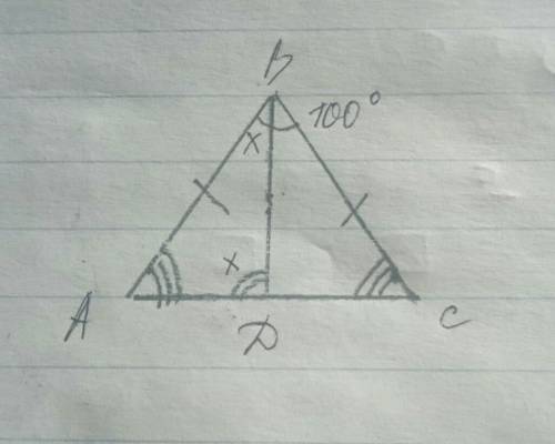 Вравнобедренном треугольнике abc с основанием ac проведена биссектриса bd . найдите углы dba и bda,