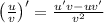 \left(\frac{u}{v}\right)'=\frac{u'v-uv'}{v^2}