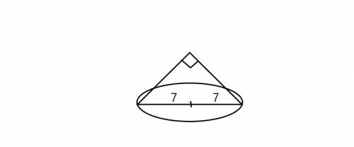 Осевым сечением конуса является прямоугольный треугольник. найдите его площадь если радиус основания