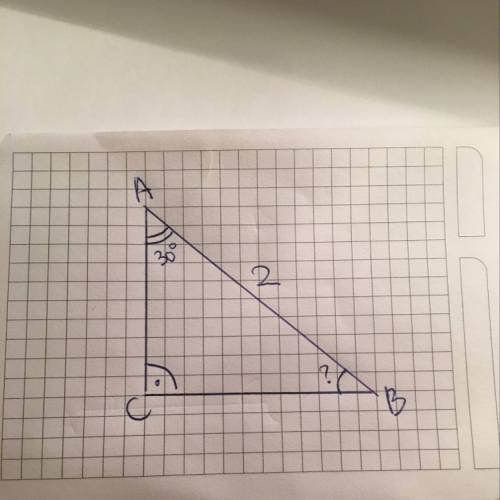 Втреугольнике abc угол c равен 90 градусов, угол а равен 30 градусов, ав=2. найдите вс дайте более р