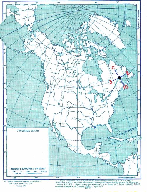 Ваша судно расположе у берегов полуострова лабрадор найдите пересечение 50 параллели и 65 меридиана