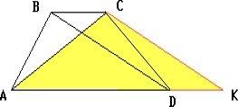 Диагонали трапеции равны 6 см и 8 см, основания 3 см и 7 см. найдите площадь abcd