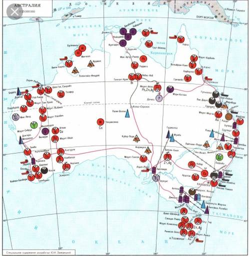 Подпишите на контурной карте австралии крупные формы рельефа материка, реки. нанесите полезные ископ