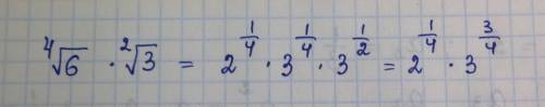 \sqrt[4]{6} * \sqrt[2]{3}