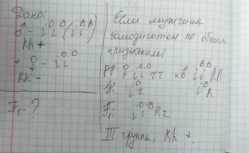 Мужчина имеющий третью группу крови и положительный резус-фактор женился на женщине , имеющей первую