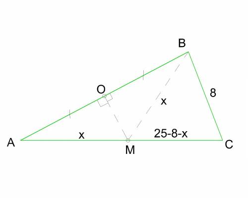 Решить . серединный перпендикуляр ab треугольника abc пересекает его сторону ac в точке m.найдите ст