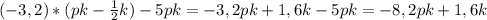 (-3,2)*(pk-\frac{1}{2} k)-5pk=-3,2pk+1,6k-5pk=-8,2pk+1,6k