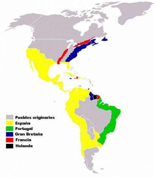 35б обозначьте на контурной карте европейские колонии в латинской америке. примечание: подпишите евр
