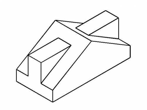 Начертить боковую проекцию и аксонометрию​