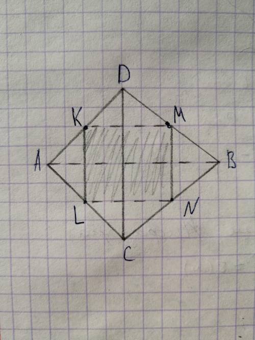 Втетраэдре dabc точки k, m, n, l - середины ребер ad, db, bc, ac соответственно. докажите, что kmln