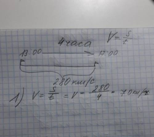 Ай чертеж и реши . 2. сделай че, ал со станции в 13.00. в пункт назначения он m, в 17.00. расстояние