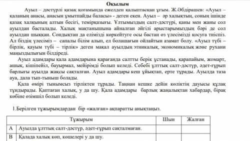 Укого есть соч по казахскому 6 класс 1 четверть на тему отбасы? 30
