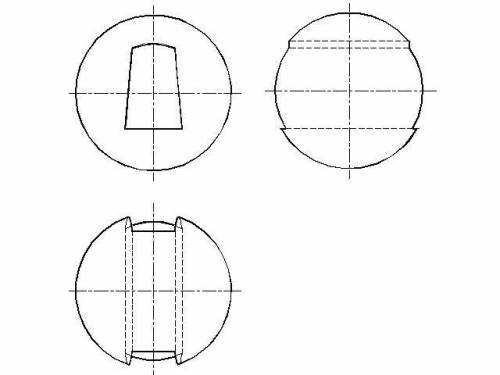 1. построить три основных вида сферы