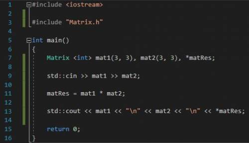 Определить класс мatrix для хранения произвольной матрицы. предусмотреть поля для хранения количеств